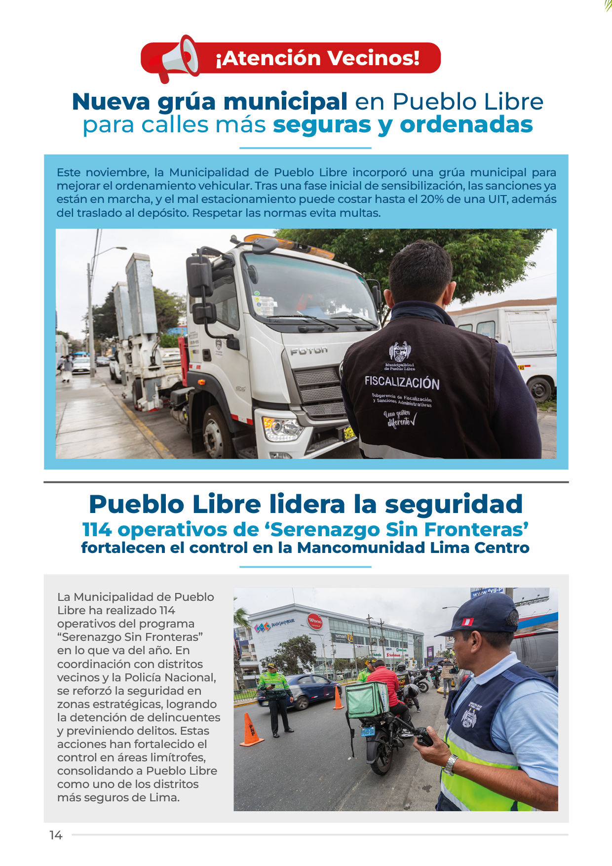 Boletín Pueblo Libre al Día I Municipalidad de Pueblo Libre